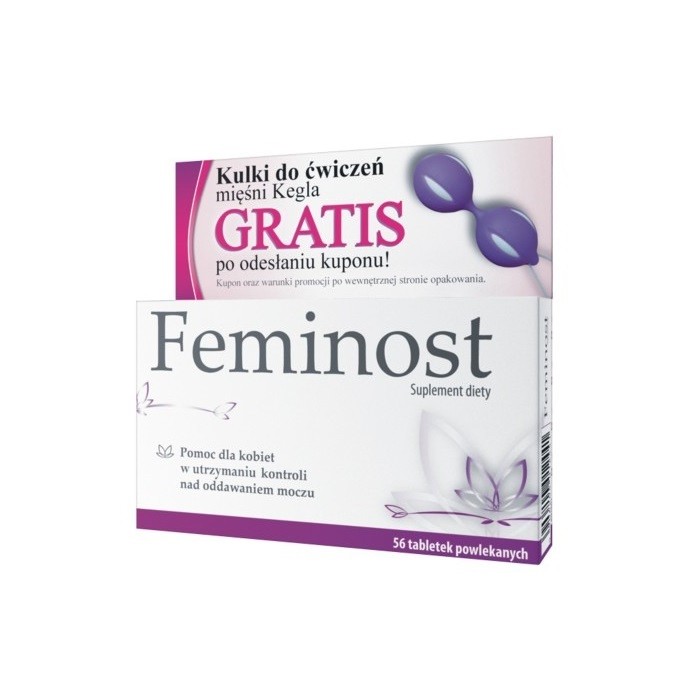 Feminost 56 tabl.+ Gratis Kupon na kulki do ćwiczenia mięśni Kegla