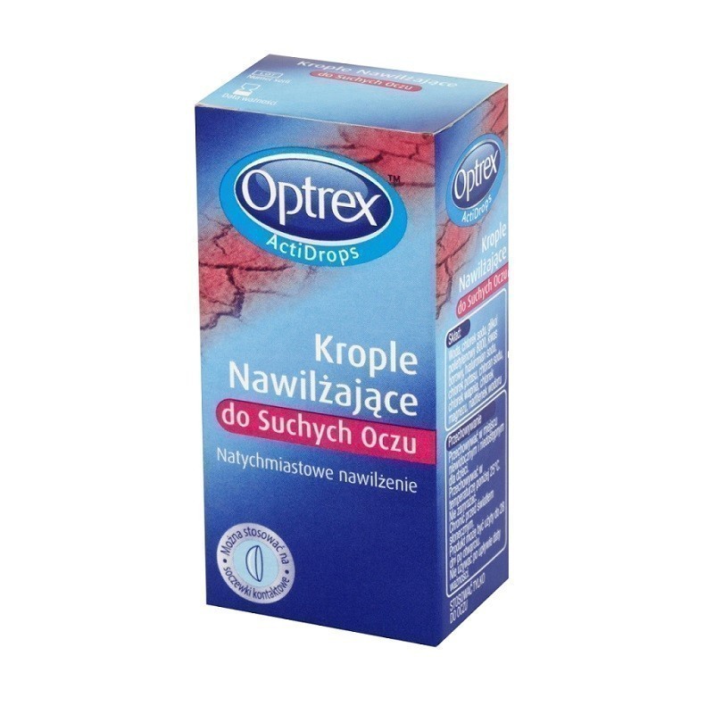 Optrex ActiDrops Nawilżające krople do suchych oczu 10 ml