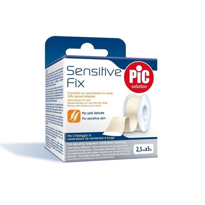 Pic Sensitive Fix Plaster Jedwabny na szpuli 2,5 cm x 5 m