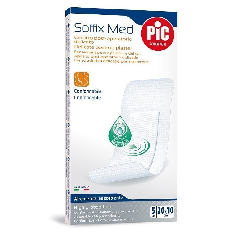 Pic Soffix-Med Antybakteryjne Plastry Pooperacyjne 20 x 10cm 5szt.