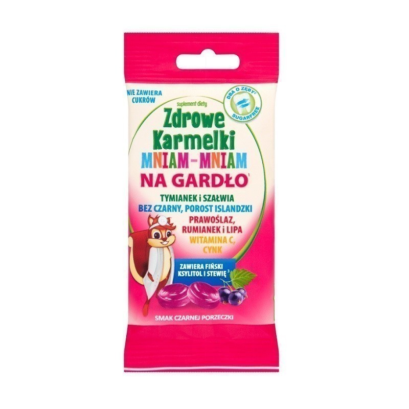 Zdrowe Karmelki Mniam-Mniam Na Gardło 40 g