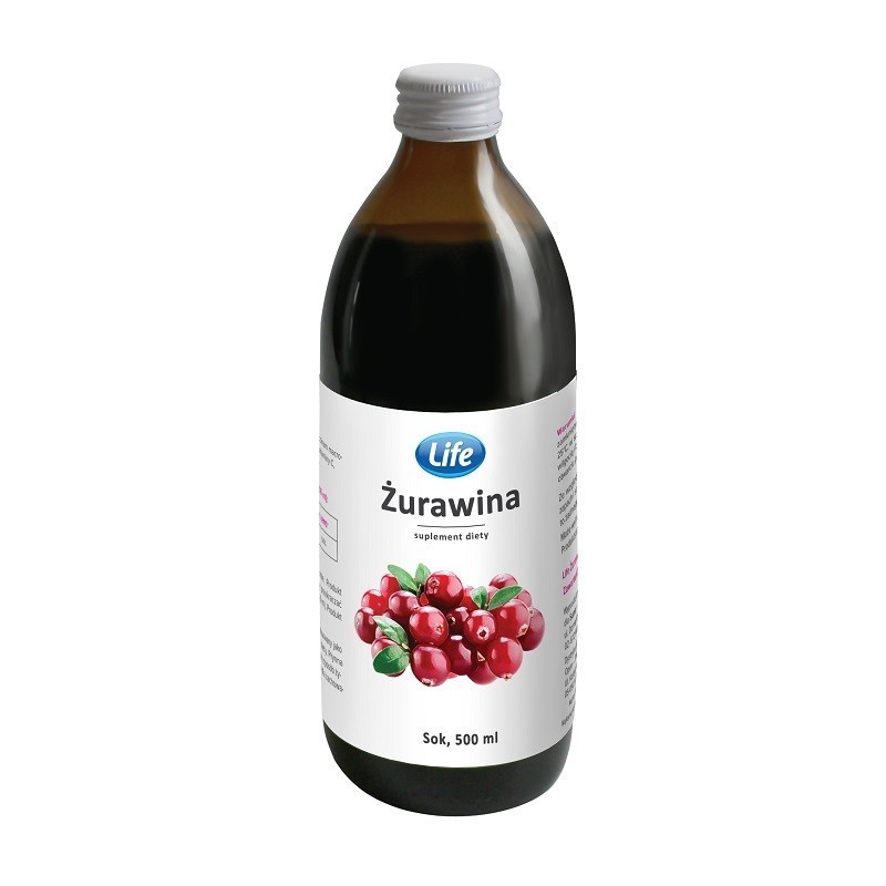 Life Żurawina 100% Sok 500 ml