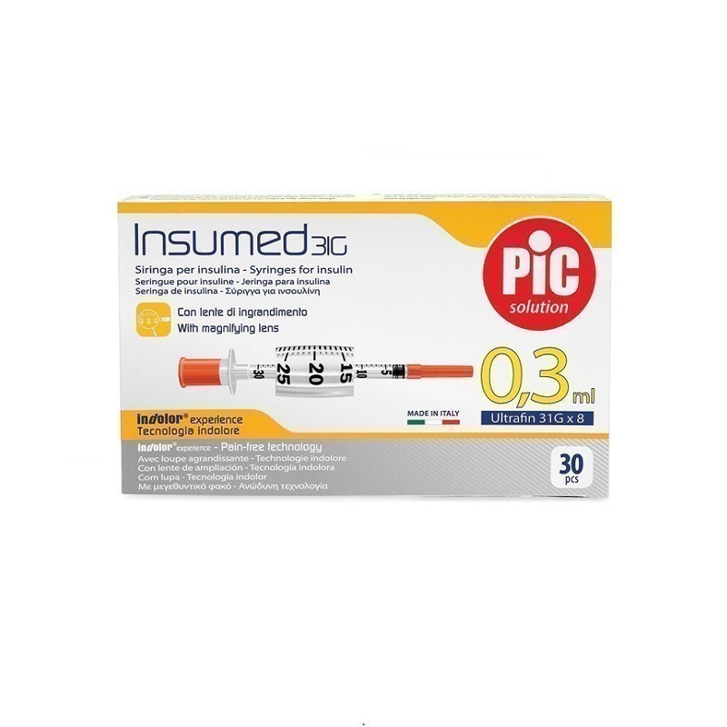 Pic Strzykawki Insumed 0,3 ml 31G x 8mm 30 szt.