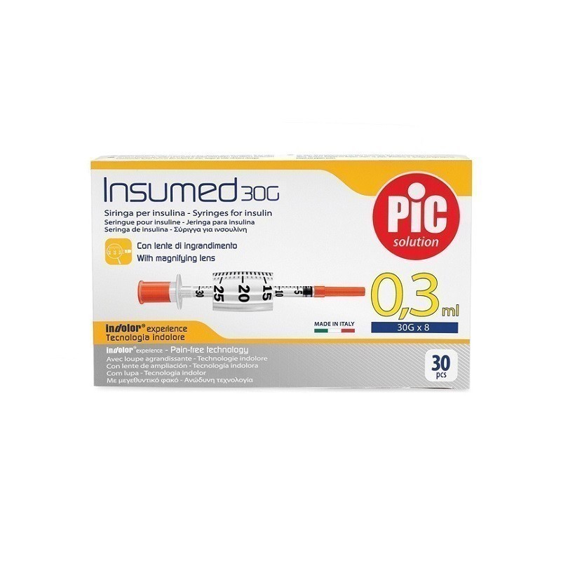 Pic Strzykawki Insumed 0,3 ml 30G x 8mm 30 szt.
