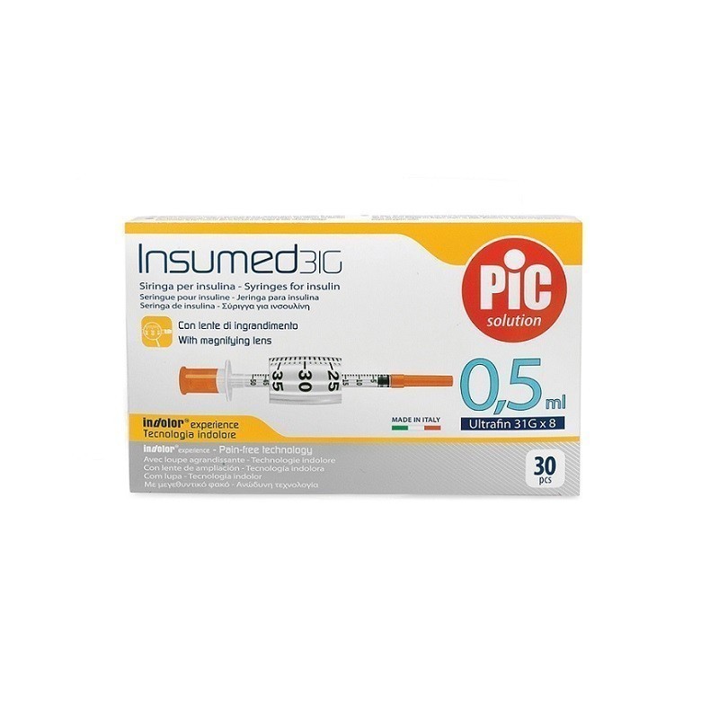Pic Strzykawki Insumed 0,5 ml 31G x 8mm 30 szt.