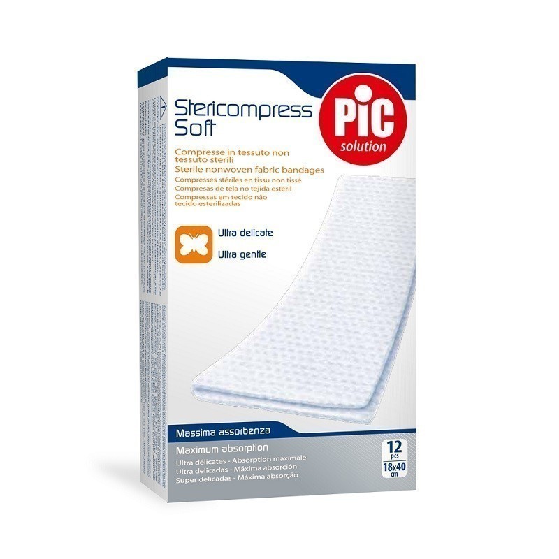 Pic Stericompress Soft Kompresy 18 x 40 cm 12szt.