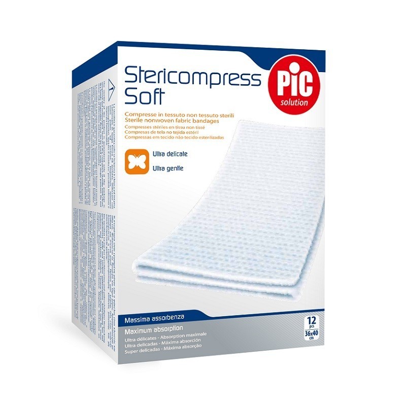 Pic Stericompress Soft Kompresy 36 x 40 cm 12szt.