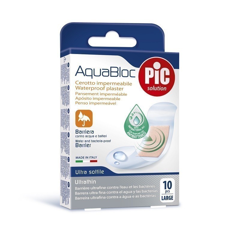 Pic Aquabloc Plastry Antybakteryjne Large 10szt.