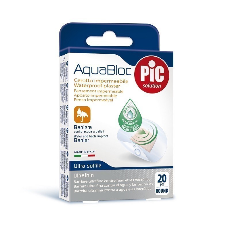 Pic Aquabloc Plastry Antybakteryjne Okrągłe 20szt.