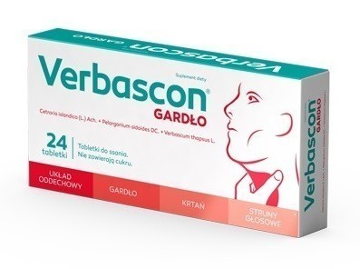 Verbascon Gardło 24 Tabletki