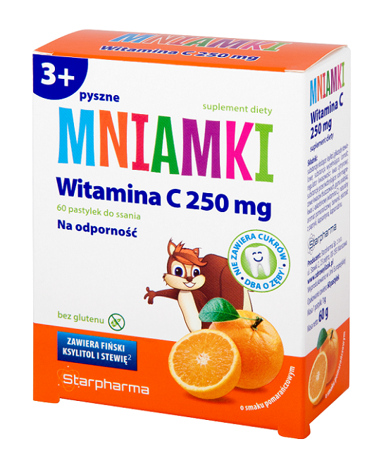 Mniamki Witamina C 250 mg 60 Pastylek