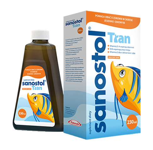 Sanostol Tran Smak Owocowy 230 ml
