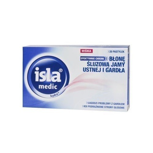 Isla Medic Hydro+ Smak Wiśniowy 20 Pastylek
