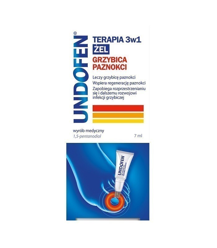 Undofen Terapia 3w1 Żel na grzybicę paznokci 7 ml