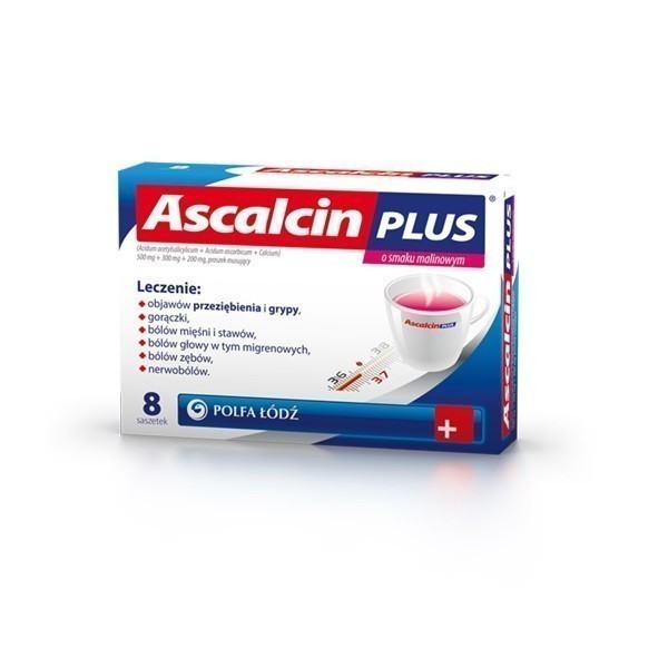Ascalcin Plus o smaku malinowym