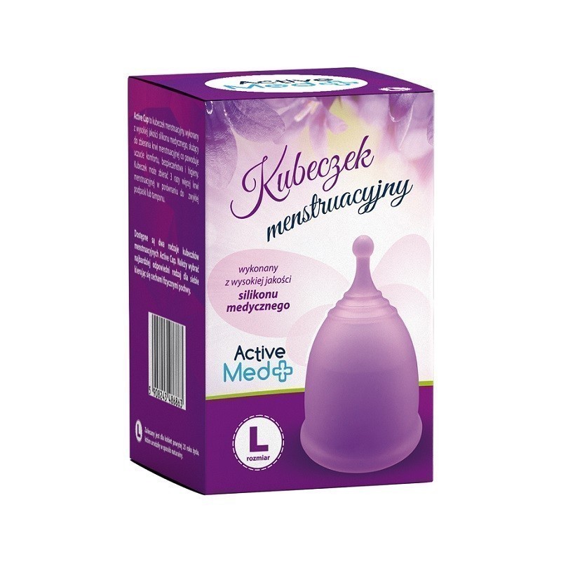Active Med Kubeczek Menstruacyjny Fioletowy Rozmiar L