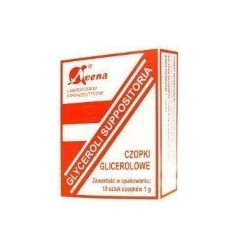 Czopki Glicerynowe Avena 10 Czopków x 1 g
