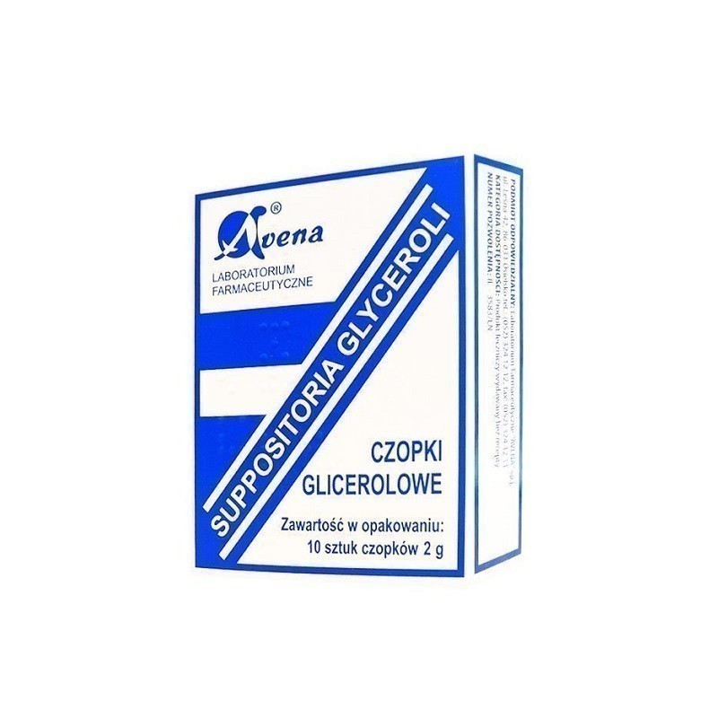 Czopki Glicerynowe Avena 10 Czopków x 2 g