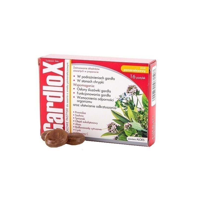 Gardlox o Smaku Pomarańczowym 16 Pastylek