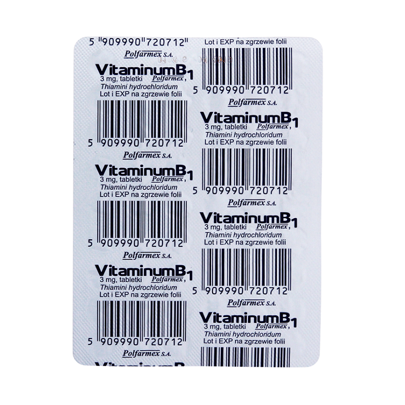 Vitaminum B1 3 mg Polfarmex 50 Tabletek