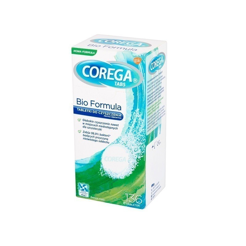 Corega Tabs Bio Formula 136 Tabletek