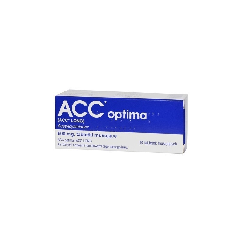 ACC Optima 600 mg 10Tabletek Musujących DELFARMA