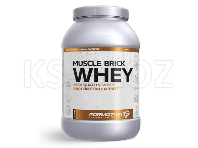FORMOTIVA MUSCLE BRICK WHEY banana flavoured
