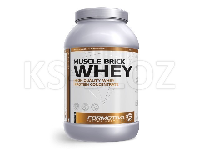 FORMOTIVA MUSCLE BRICK WHEY banana flavoured