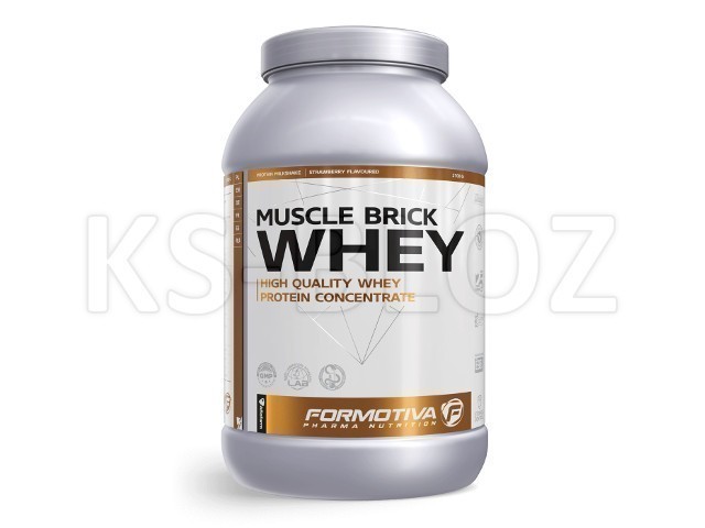 FORMOTIVA MUSCLE BRICK WHEY strawberry flavoured
