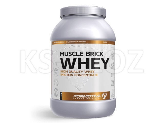 FORMOTIVA MUSCLE BRICK WHEY strawberry flavoured