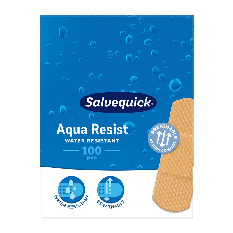 Plastry Salvequick Aqua Resist Large 100 szt.