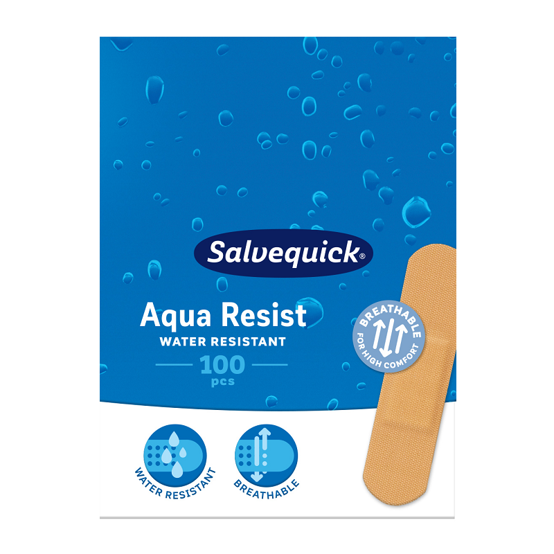 Plastry Salvequick Aqua Resist Medium 100 szt.