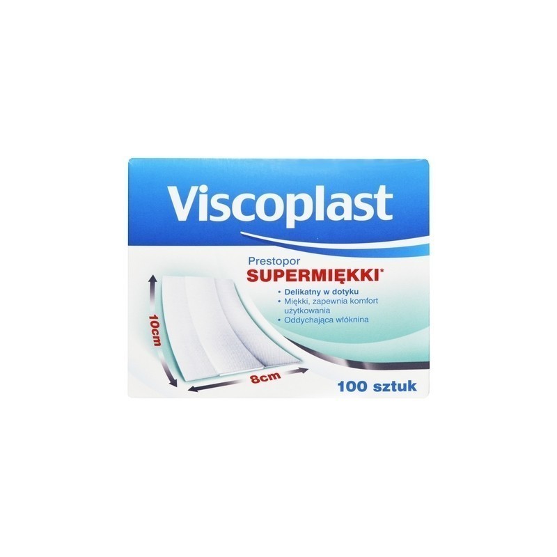 Plaster Prestopor Supermiękki 10cm x 8cm - 100 sztuk