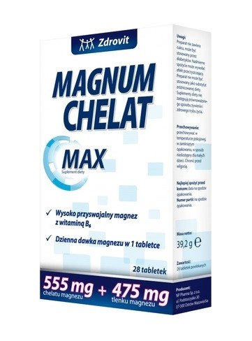 Zdrovit Magnum Chelat Max 28 Tabletek