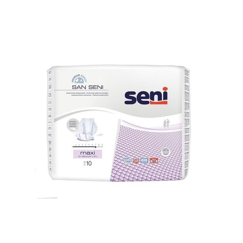 San Seni Maxi Pieluchy Anatomiczne 10 sztuk