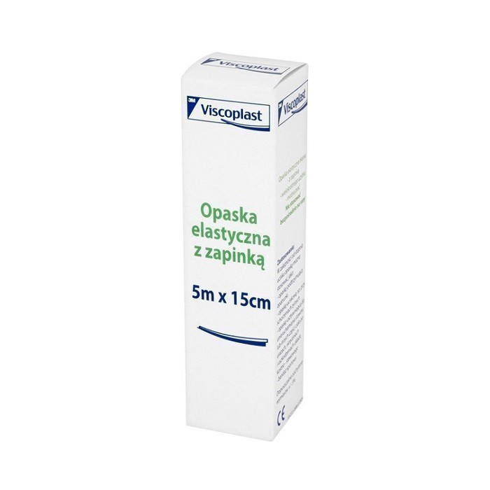 Viscoplast Opaska Elastyczna z zapinką 5m x 15cm 1 szt.