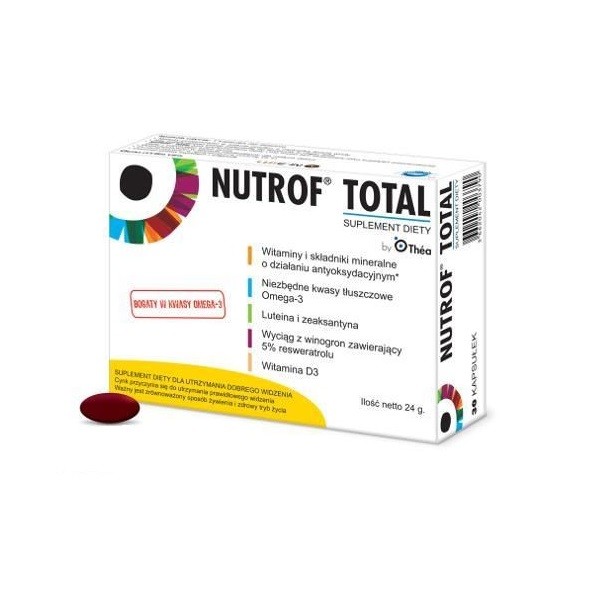Nutrof Total z Witaminą D3 30 Kapsułek