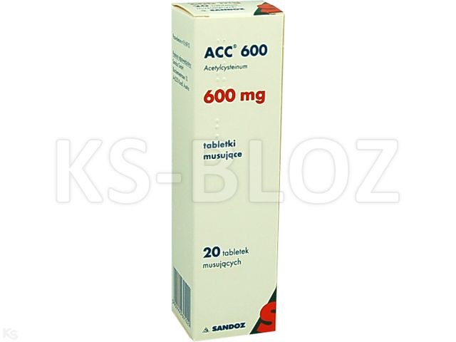 ACC Optima 600mg 20 tabl. musujących
