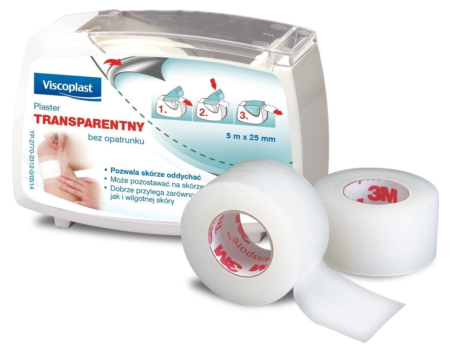 Przylepiec Transparentny na rolce 5m x 25mm