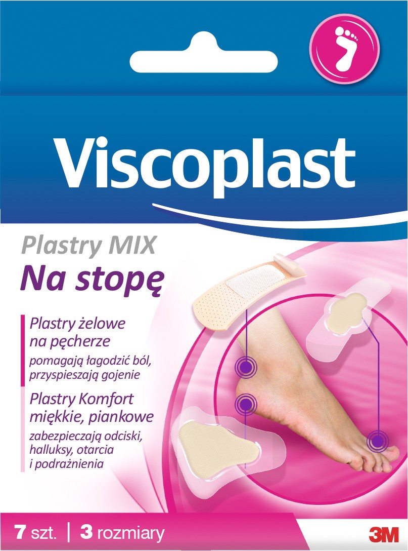 Viscoplasy Plastry Mix na pęcherze 7 Sztuk