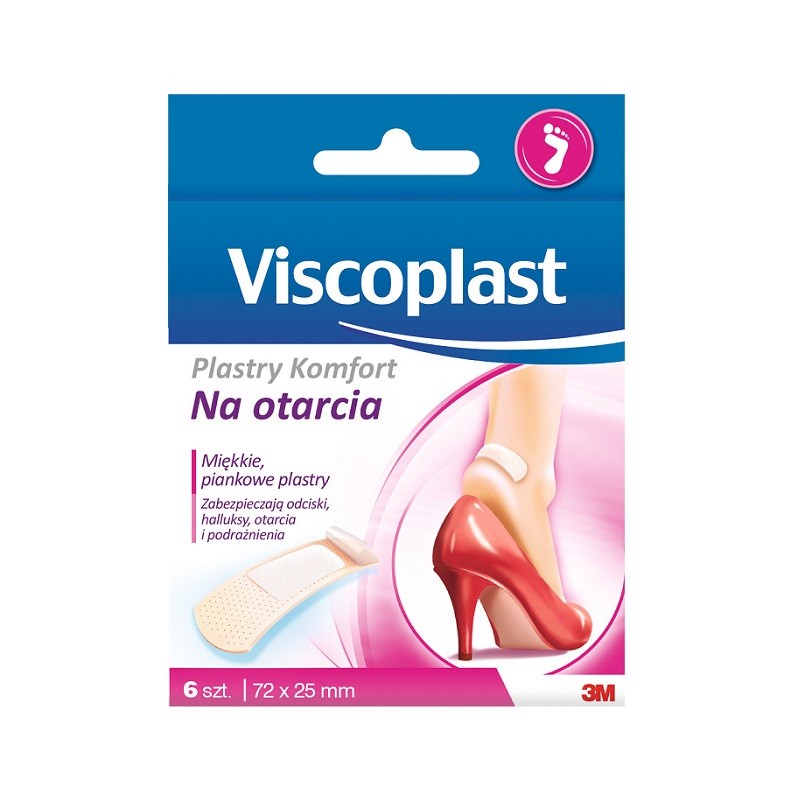 Viscoplast Komfort Plastry na otarcia 6 szt.