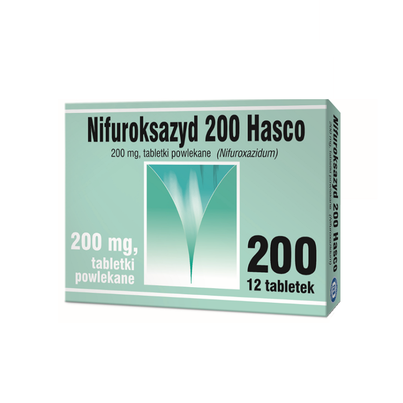 Nifuroksazyd Hasco 200 mg 12 Tabletek
