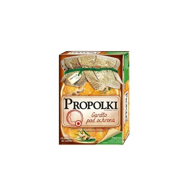 Propolki z Aloesem i Imbirem 16 Pastylek