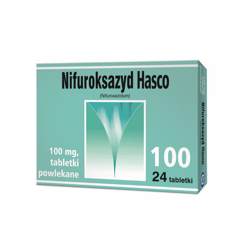 Nifuroksazyd Hasco 100 mg 24 Tabletki