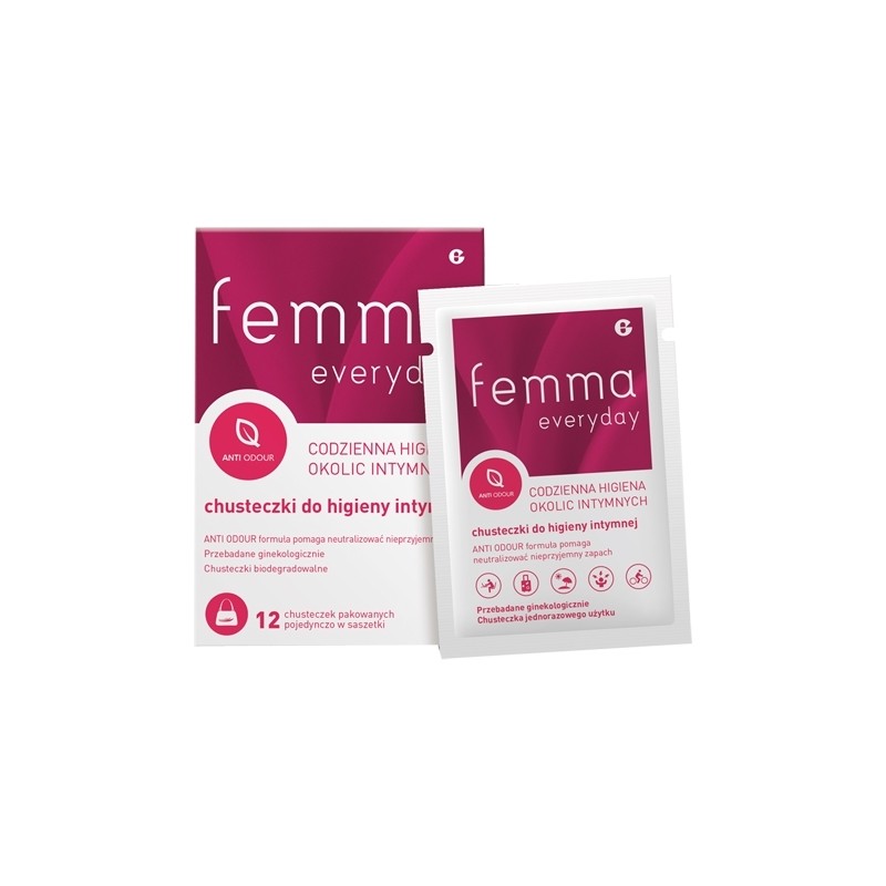Femma everyday chusteczki do higieny intymnej 12szt.
