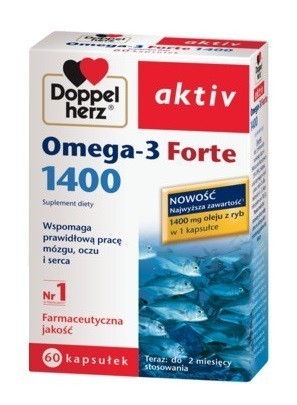 Doppelherz Aktiv Omega 3 Forte 60 Kapsułek