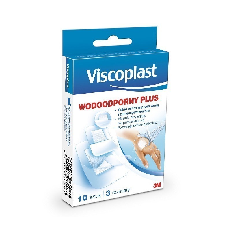 Viscoplast Plastry Wodoodporne Plus 10 szt.