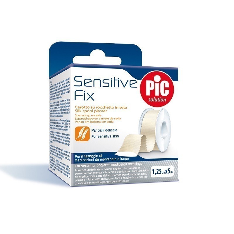 Pic Sensitive Fix Plaster Jedwabny na szpuli 1,25 cm x 5 m