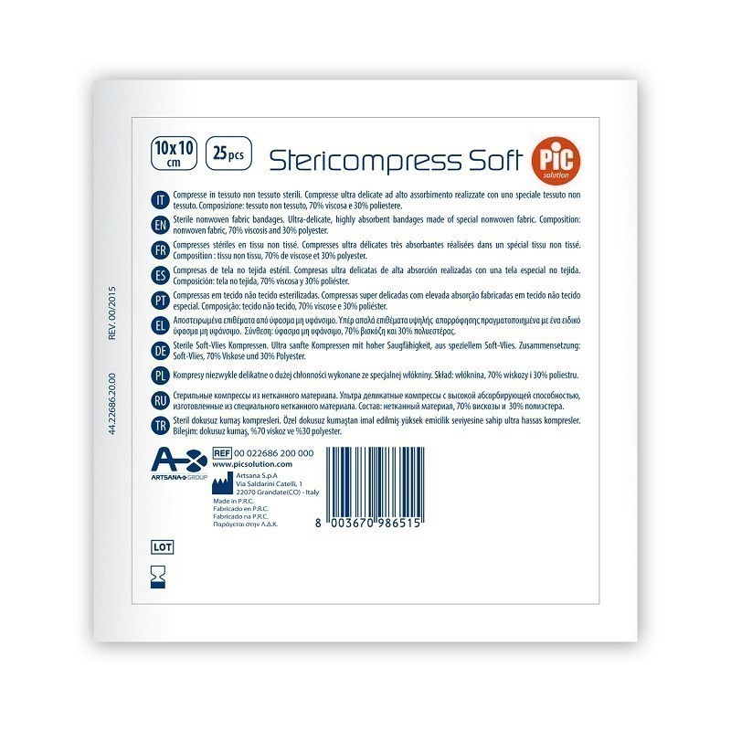 Pic Stericompress Soft Kompresy 10 x 10 cm 25szt.