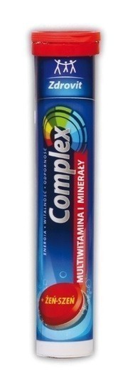 Zdrovit Complex Multiwitamina i Minerały + Żeń-szeń 24 Tabletki Musujące